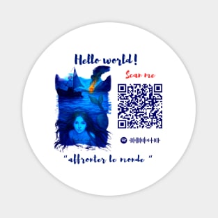 Affronter Le Monde Merch Drop Mermaid Song QR Code Link Magnet